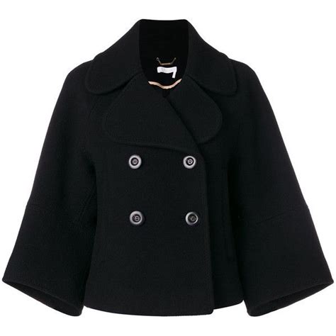 Cropped Peacoat Black Double